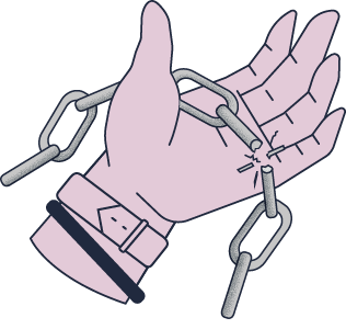 Illustration of shaking hands