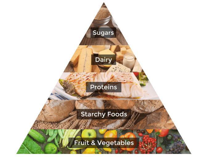 Dividing daily nutritional requirements in a healthy way