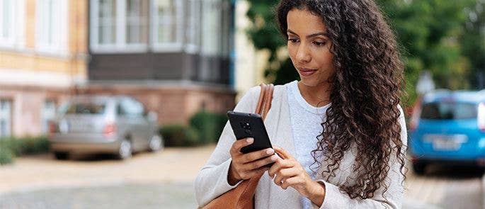 Woman on phone