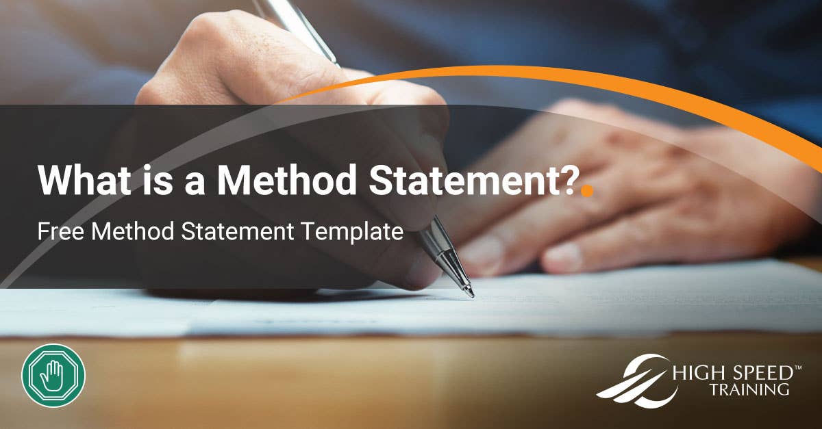 What Is A Method Statement Free Downloadable Template