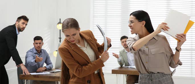 employees engaging in workplace violence