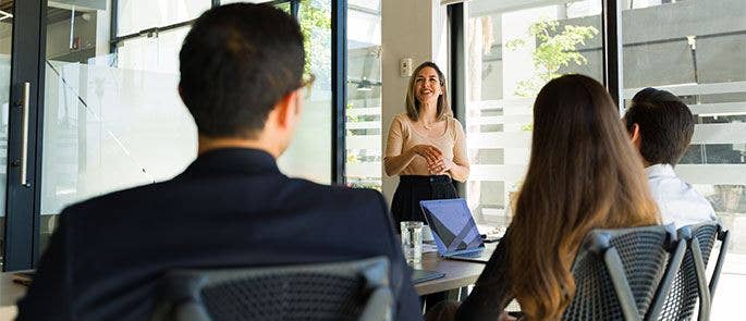 Meeting in the office