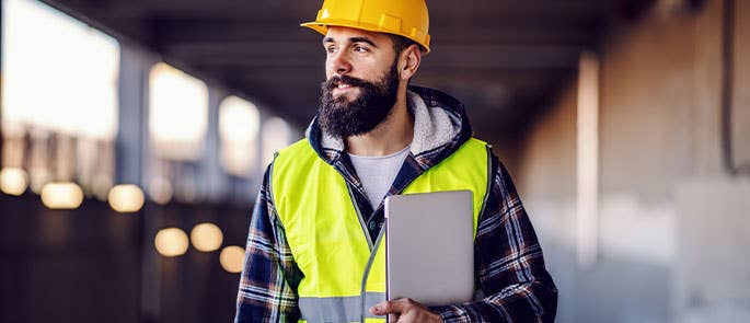 construction worker at workplace