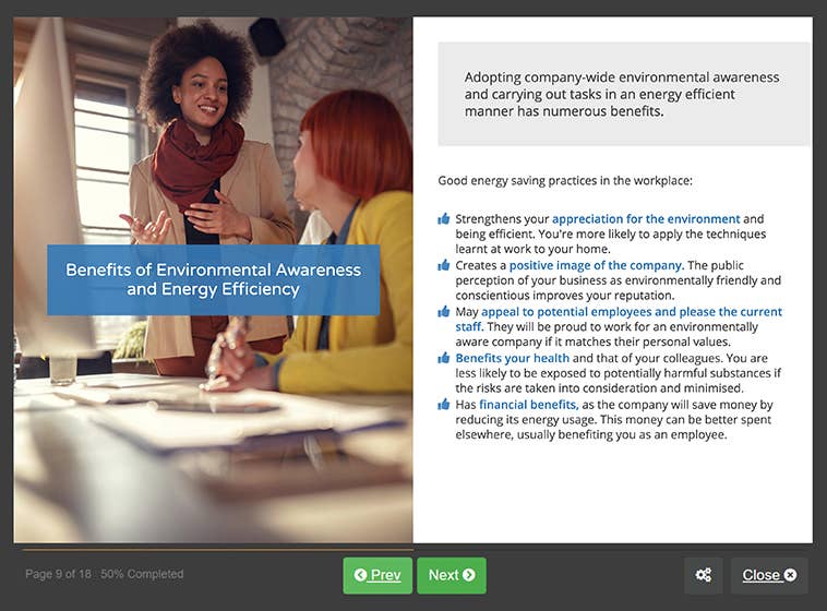 Screenshot 03 - Environmental Awareness Training
