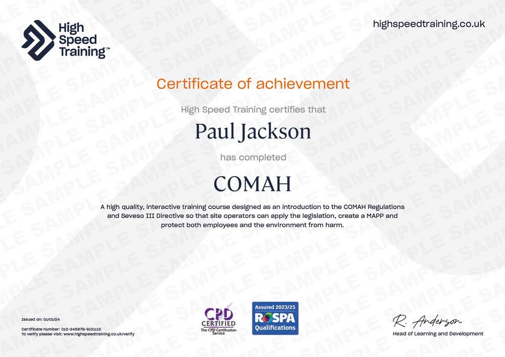 Example Certificate