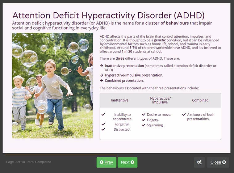 ADHD Training Course | Online Course & CPD Certification