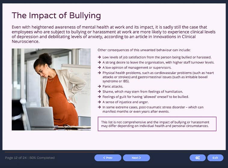 Workplace Bullying & Harassment Training