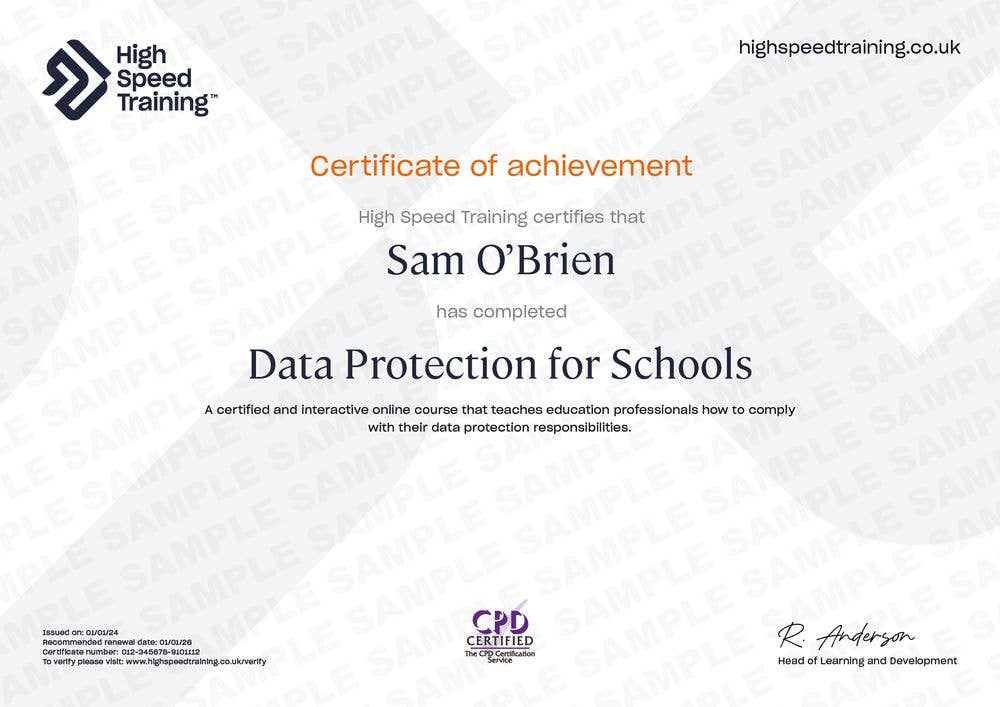 Data Protection For Schools | Online Training Course